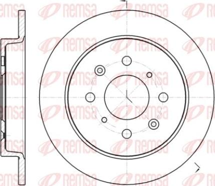 Kawe 61395 00 - Brake Disc autospares.lv