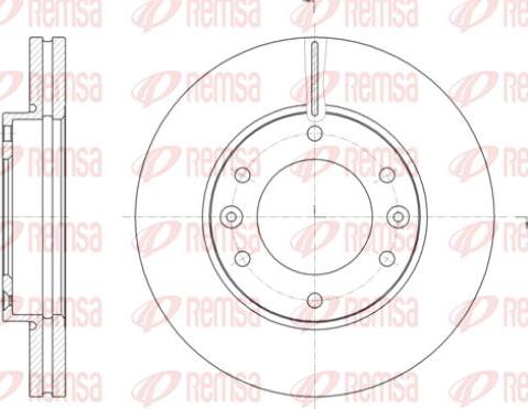 Kawe 61396 10 - Brake Disc autospares.lv