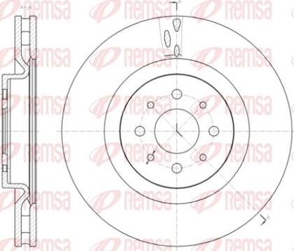 Kawe 61391 10 - Brake Disc autospares.lv