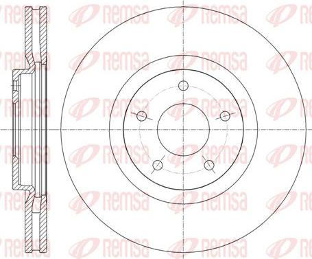 Kawe 61349 10 - Brake Disc autospares.lv