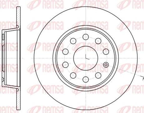 Kawe 61340 00 - Brake Disc autospares.lv