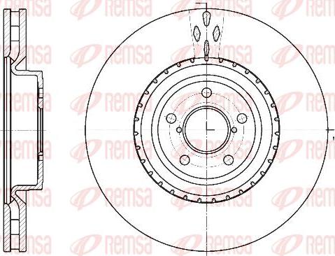 Kawe 61341 10 - Brake Disc autospares.lv