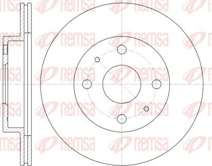 Kawe 61355 10 - Brake Disc autospares.lv