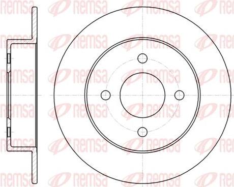 Kawe 61353 00 - Brake Disc autospares.lv