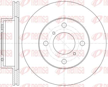 Kawe 61353 10 - Brake Disc autospares.lv