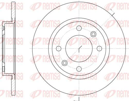 Kawe 6136 00 - Brake Disc autospares.lv