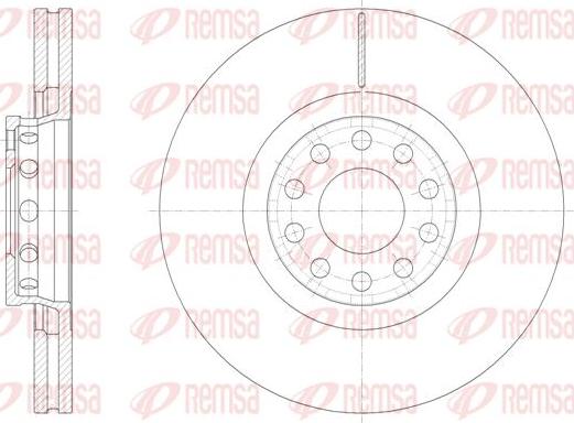 Kawe 61362 10 - Brake Disc autospares.lv