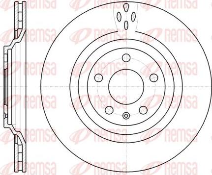 Kawe 61309 10 - Brake Disc autospares.lv