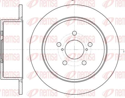 Kawe 61300 00 - Brake Disc autospares.lv