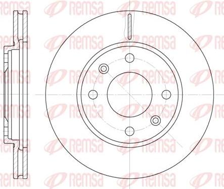 Kawe 6131 10 - Brake Disc autospares.lv