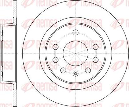 Kawe 61317 00 - Brake Disc autospares.lv