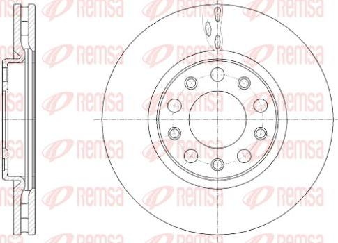 Kawe 61389 10 - Brake Disc autospares.lv