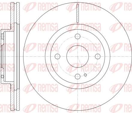 Kawe 61380 10 - Brake Disc autospares.lv