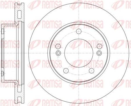 Kawe 61323 10 - Brake Disc autospares.lv