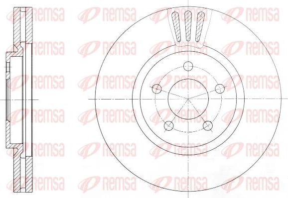 Kawe 61370 10 - Brake Disc autospares.lv