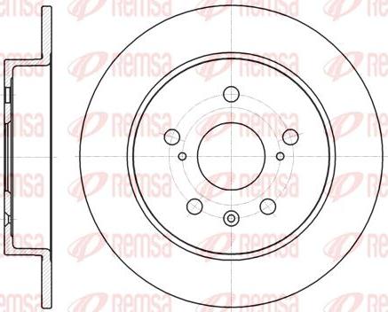 Kawe 61372 00 - Brake Disc autospares.lv