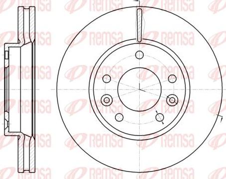 Kawe 61294 10 - Brake Disc autospares.lv