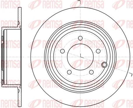 Kawe 61290 00 - Brake Disc autospares.lv