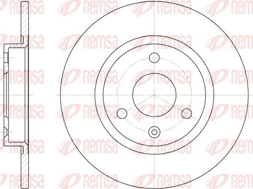 Kawe 6129 00 - Brake Disc autospares.lv