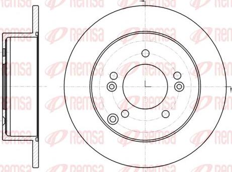 Kawe 61293 00 - Brake Disc autospares.lv