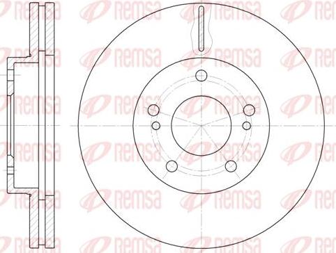 Kawe 61242 10 - Brake Disc autospares.lv