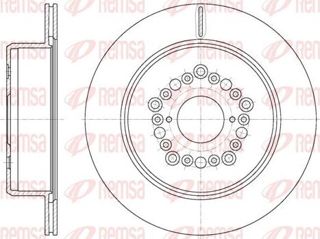 Kawe 61254 10 - Brake Disc autospares.lv