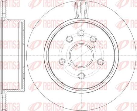 Kawe 61255 10 - Brake Disc autospares.lv