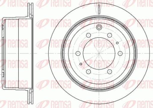 Kawe 61256 10 - Brake Disc autospares.lv