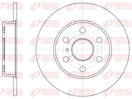 Kawe 61258 00 - Brake Disc autospares.lv