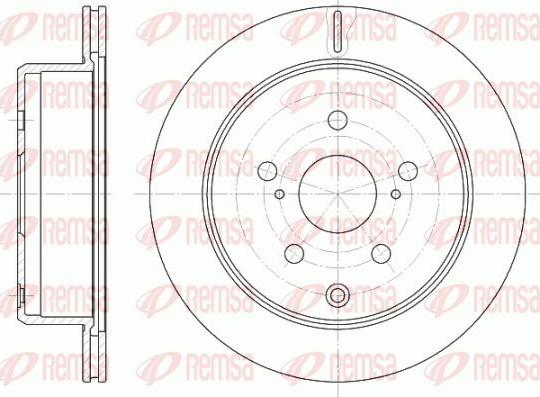 Kawe 61253 10 - Brake Disc autospares.lv