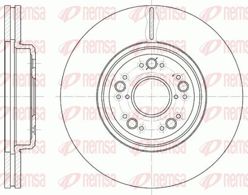 Kawe 61252 10 - Brake Disc autospares.lv