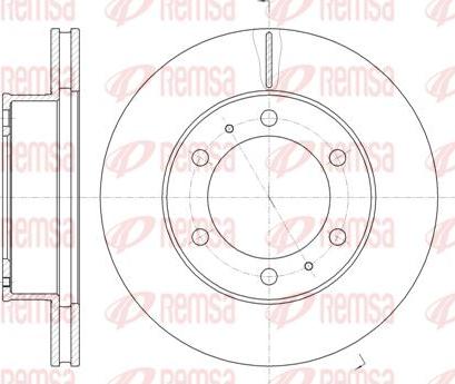 Kawe 61205 10 - Brake Disc autospares.lv