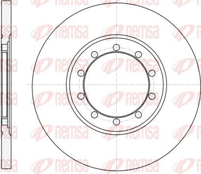 Kawe 61201 00 - Brake Disc autospares.lv