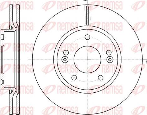 Kawe 61208 10 - Brake Disc autospares.lv