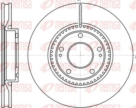 Kawe 61217 10 - Brake Disc autospares.lv