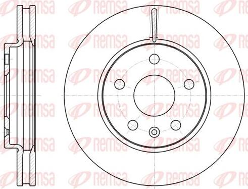 Kawe 61285 10 - Brake Disc autospares.lv