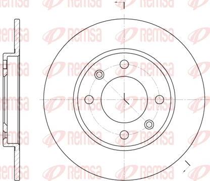 Kawe 6128 00 - Brake Disc autospares.lv