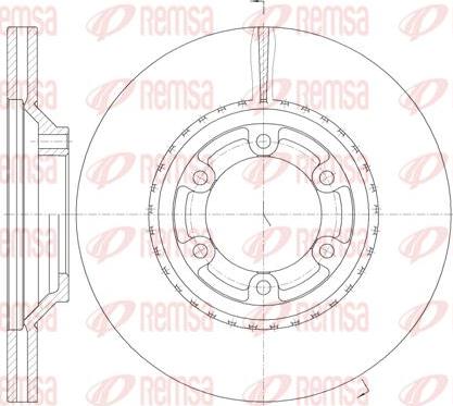 Kawe 61288 10 - Brake Disc autospares.lv