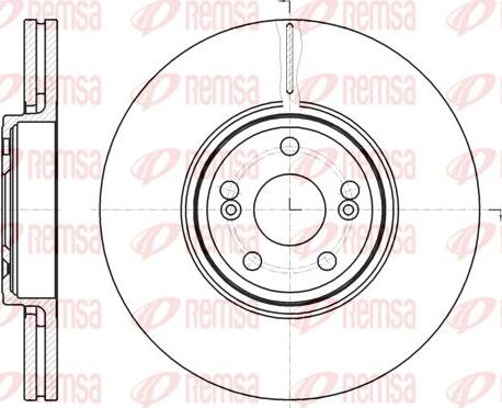 Kawe 61234 10 - Brake Disc autospares.lv