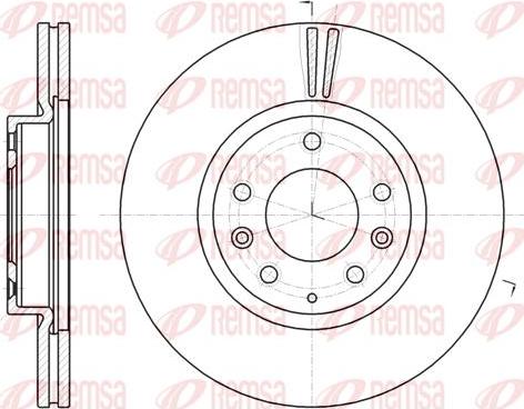 Kawe 61235 10 - Brake Disc autospares.lv