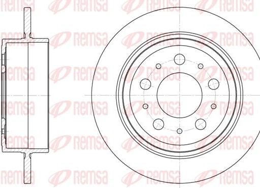 Kawe 61224 00 - Brake Disc autospares.lv