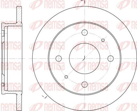 Kawe 61226 00 - Brake Disc autospares.lv