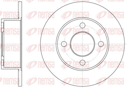 Kawe 6122 00 - Brake Disc autospares.lv