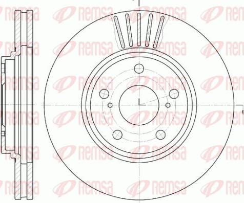 Kawe 61228 10 - Brake Disc autospares.lv