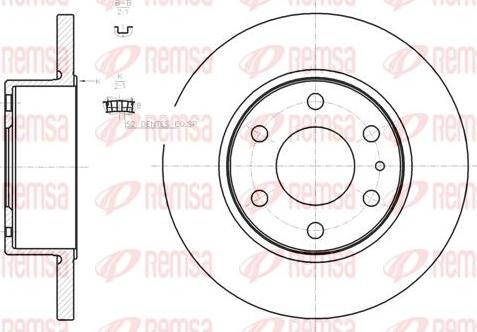 Kawe 61274 00 - Brake Disc autospares.lv