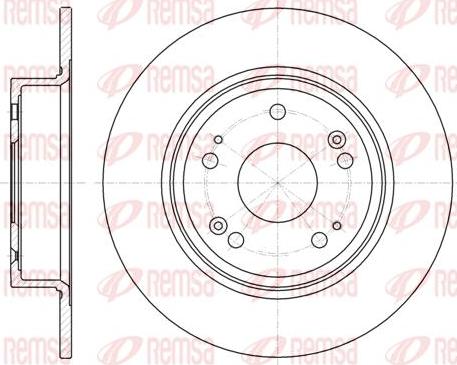 Kawe 61278 00 - Brake Disc autospares.lv