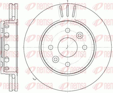 Kawe 61272 10 - Brake Disc autospares.lv