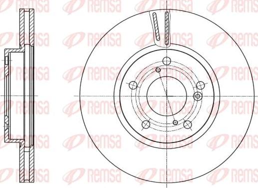 Kawe 61755 10 - Brake Disc autospares.lv