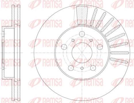 Kawe 6170 10 - Brake Disc autospares.lv