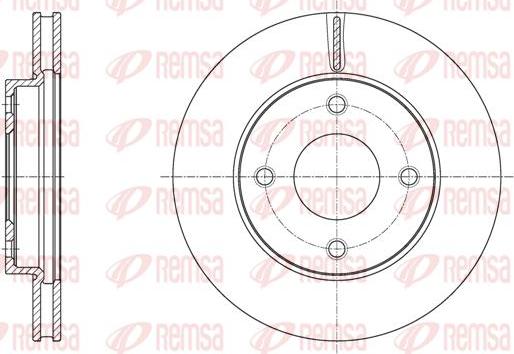 Kawe 61716 10 - Brake Disc autospares.lv